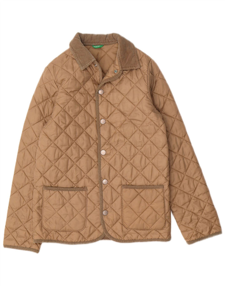 Casaco acolchoado Benetton Boys 11-12 Anos 2XL Poliamida Bege
