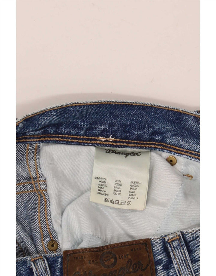 Wrangler masculino regular fit jeans reto W38 L30 algodão azul