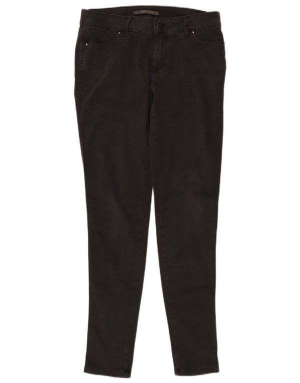 Calça feminina casual skinny Zara EU 42 grande W32 L32 algodão cinza
