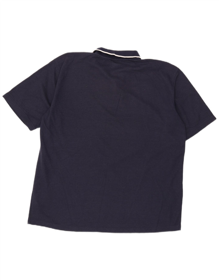 Camisa polo masculina Umbro 2XL poliéster azul marinho