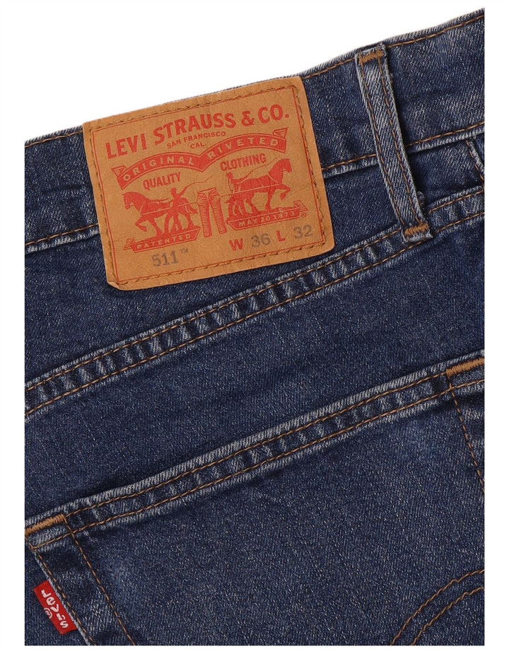 LEVI'S Masculino 511 Slim Jeans W36 L32 Azul