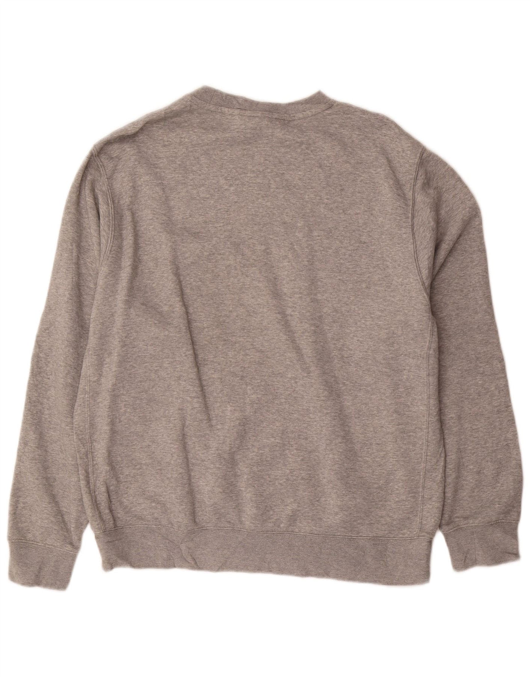 NIKE Mens Moletom Jumper Grande Algodão Cinza