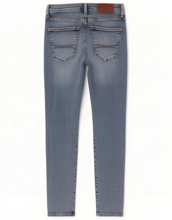 Hollister Womens Stretch Extreme Skinny Jeans W29 L30 Azul Algodão