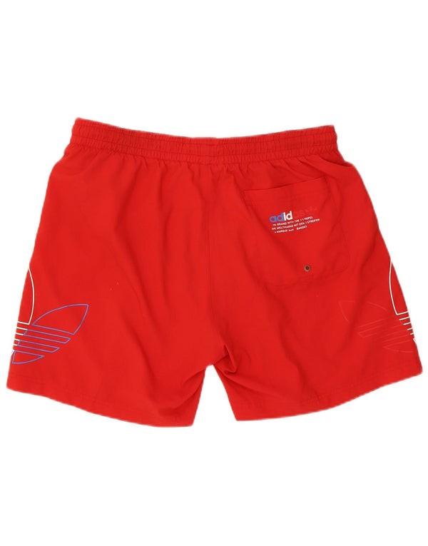 Adidas Mens Prime Blue Graphic Sport Shorts Grande Poliéster Vermelho