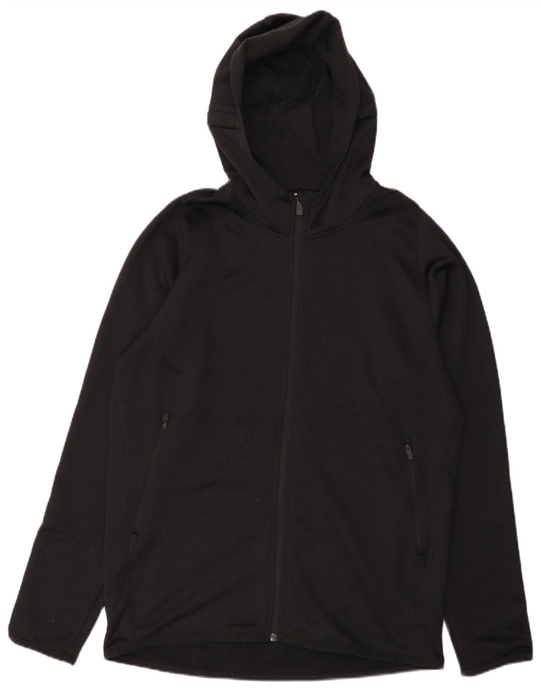 Suéter masculino Adidas Climalite Zip com capuz grande poliéster preto