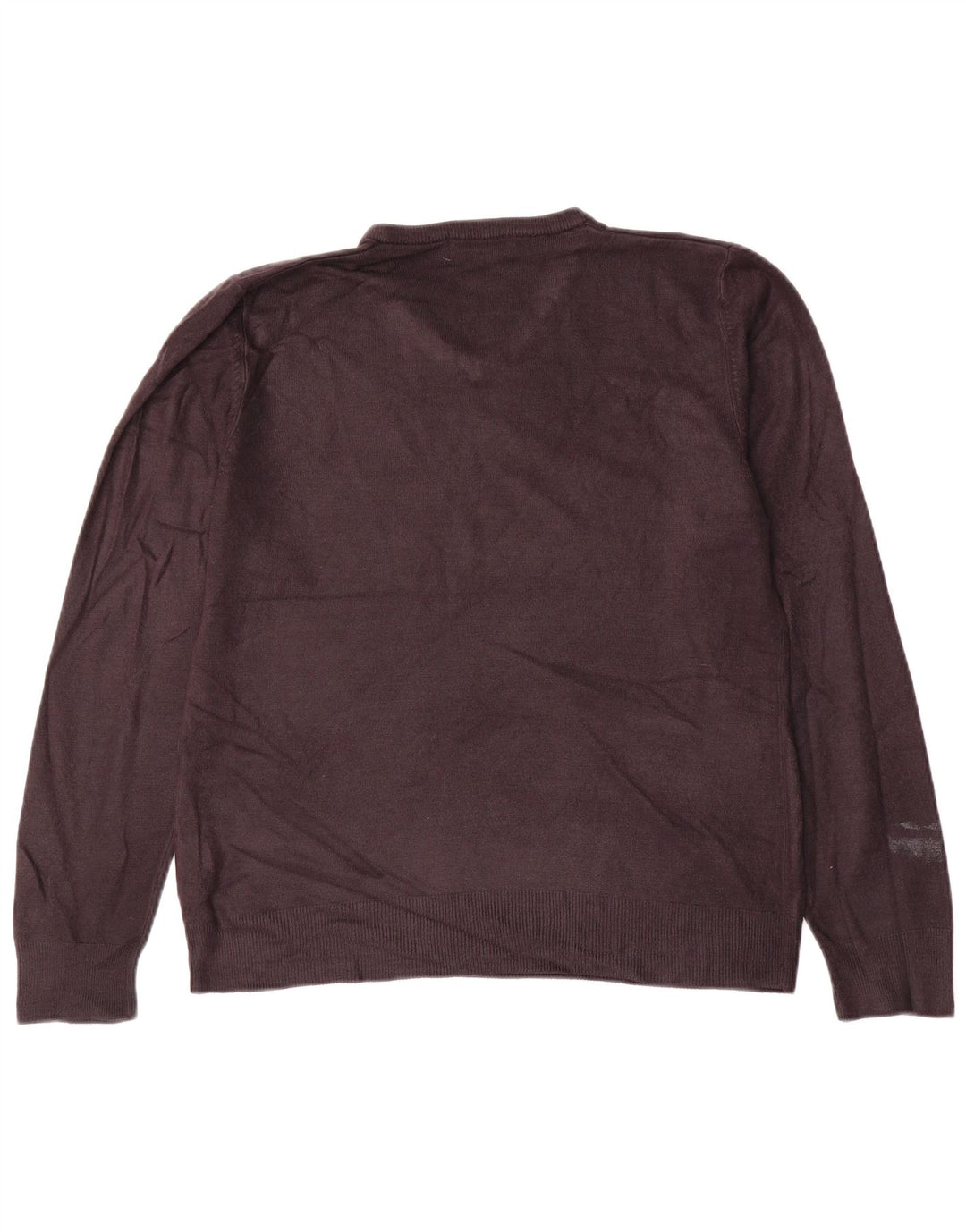 Suéter masculino MARKS & SPENCER Blue Harbor com decote em V médio preto