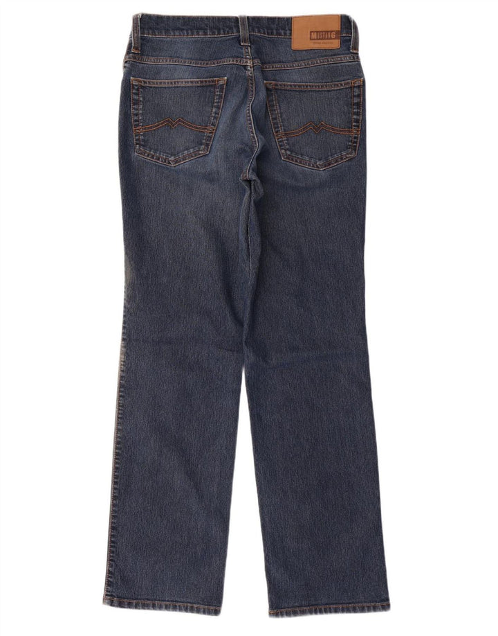 MUSTANG Masculino Texas Straight Jeans W33 L32 Azul Algodão