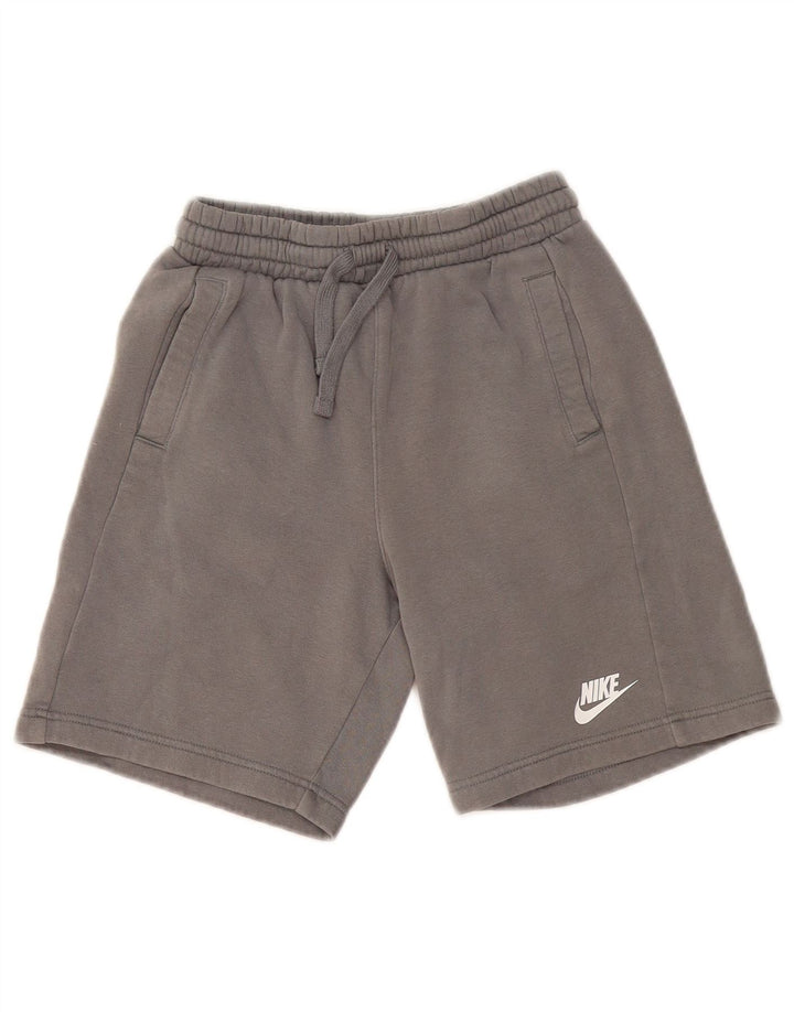 Shorts esportivos masculinos NIKE 10-11 anos cinza algodão