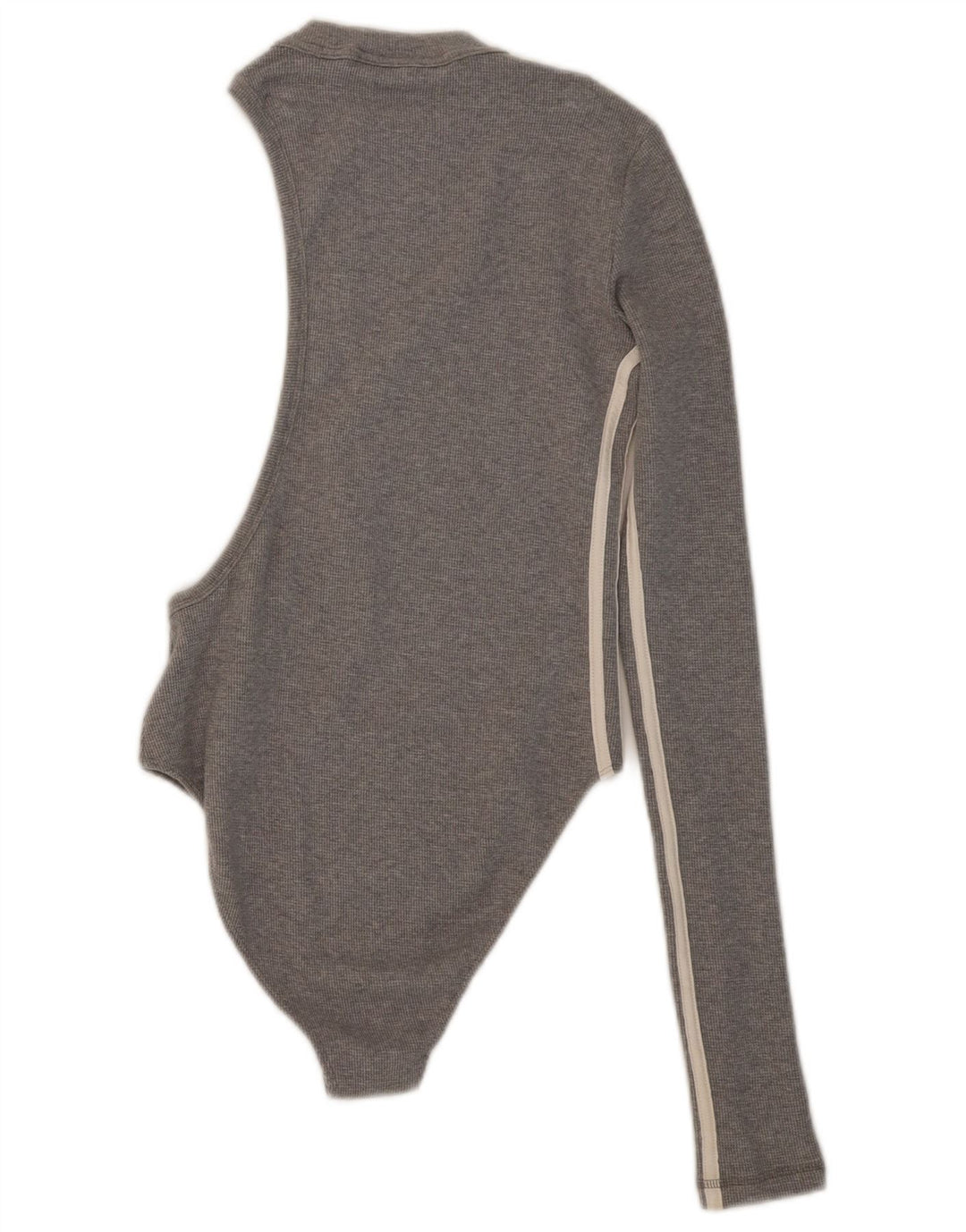 Adidas feminino um ombro bodysuit uk 10 pequeno cinza algodão