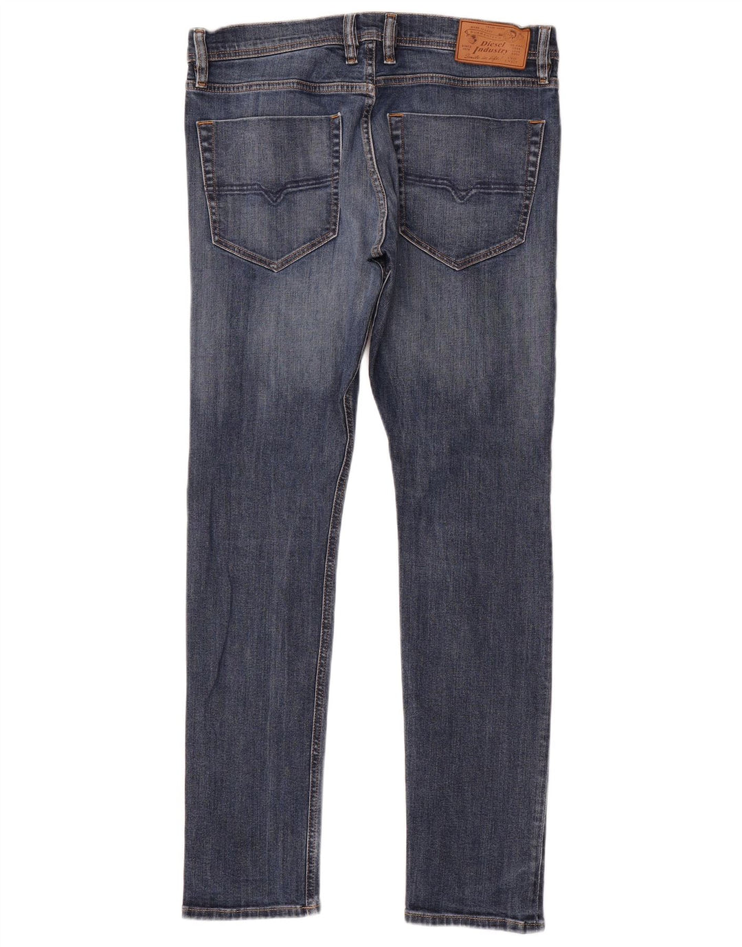 Diesel Mens Slim Jeans W31 L32 Azul Algodão