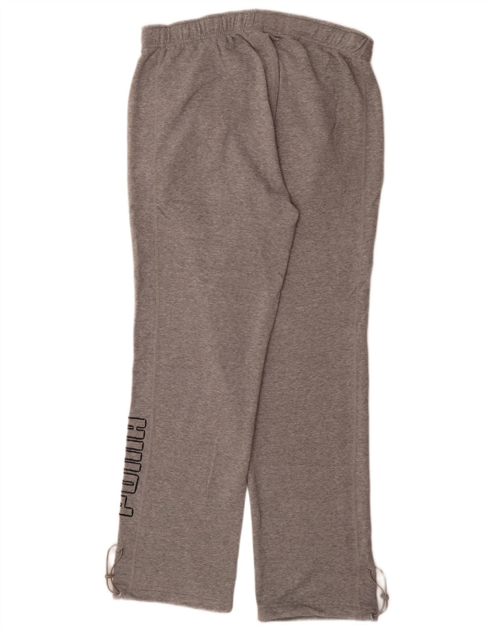 Calça de treino masculina Puma Graphic grande cinza esportiva