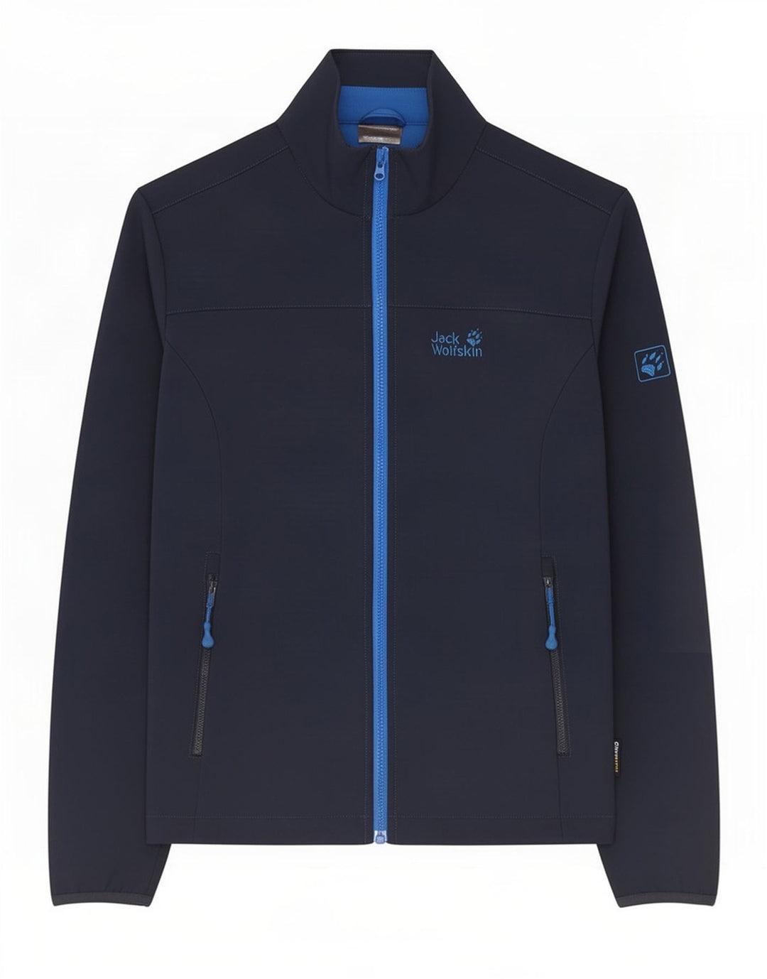 Jaqueta masculina de agasalho Jack Wolfskin Reino Unido 36/38 poliéster azul marinho médio