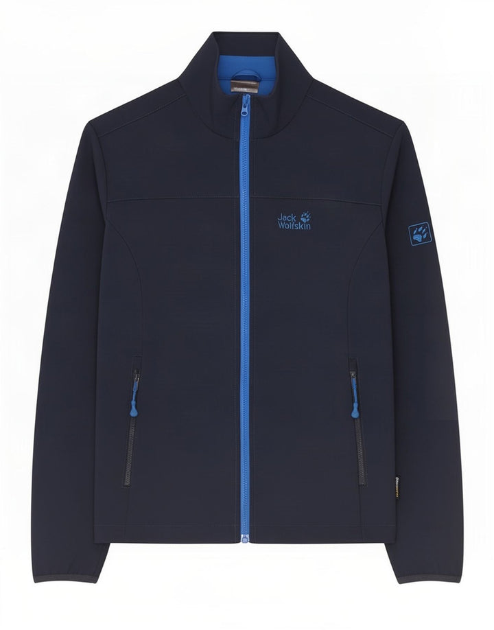 Jaqueta masculina de agasalho Jack Wolfskin Reino Unido 36/38 poliéster azul marinho médio