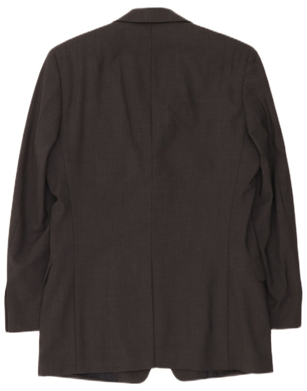 Jaqueta Blazer Masculina Hugo Boss com 3 Botões EU 44 XS Lã Virgem Cinza