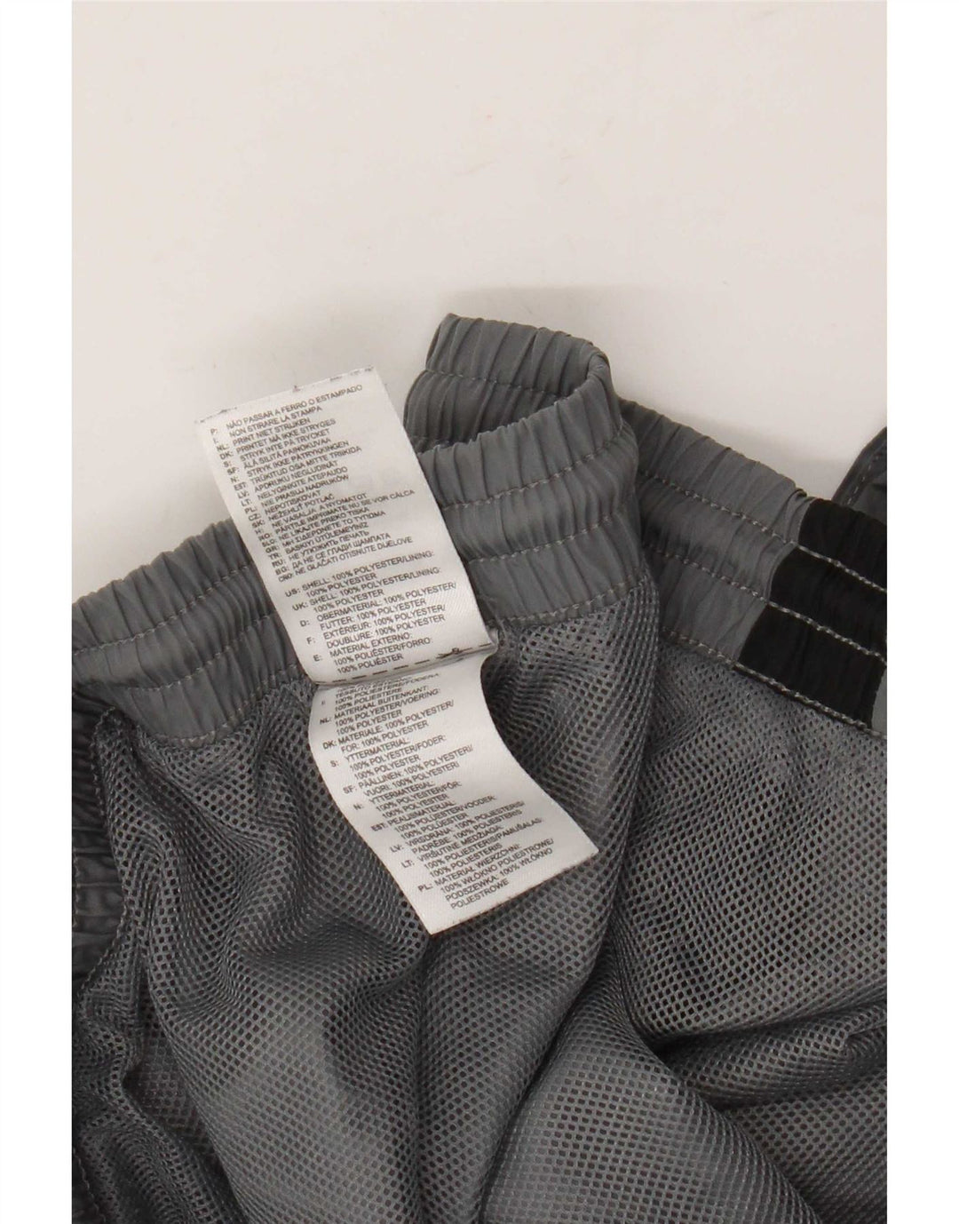 Calça de treino masculina Adidas Joggers XL cinza colorblock poliéster
