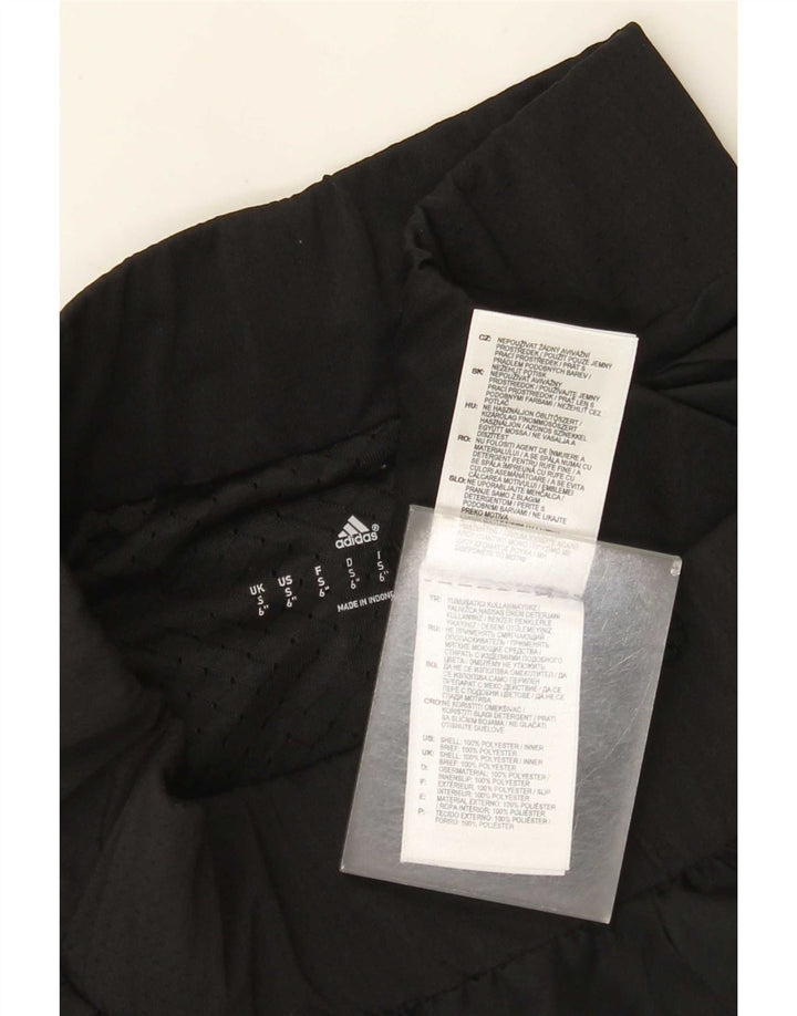 Shorts esportivos femininos Adidas UK 10 pequeno poliéster preto