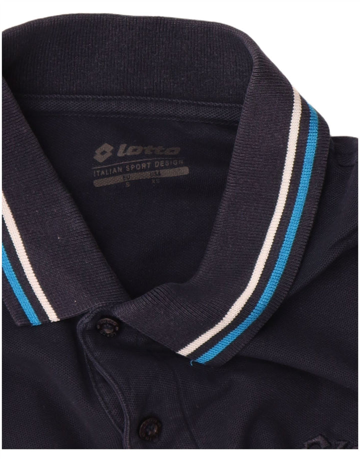 Camisa polo masculina Lotto pequena azul marinho