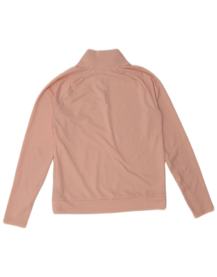 Nike feminino oversized gráfico zip pescoço pulôver treino top reino unido 6 XS rosa