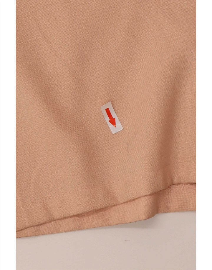 Sobretudo aberto feminino vintage UK 16 grande rosa