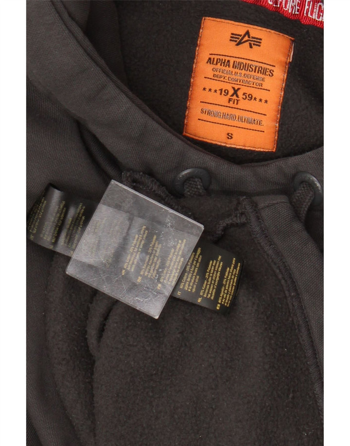 Alpha Industries Suéter com capuz oversized feminino da Alpha Industries Reino Unido 10 pequeno cinza