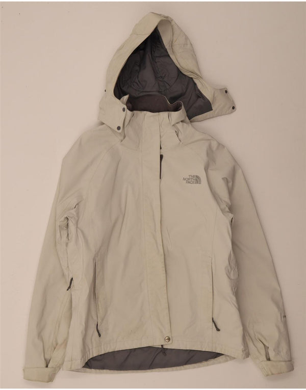 Jaqueta corta-vento feminina com capuz The North Face UK 16 grande off white