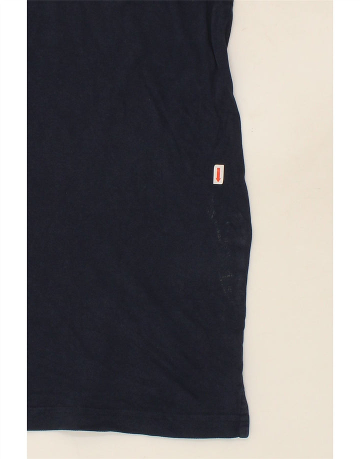 DACK'S Mens Polo Shirt 2XL Navy Blue Cotton Vintage Dack's and Second-Hand Dack's from Messina Hembry 