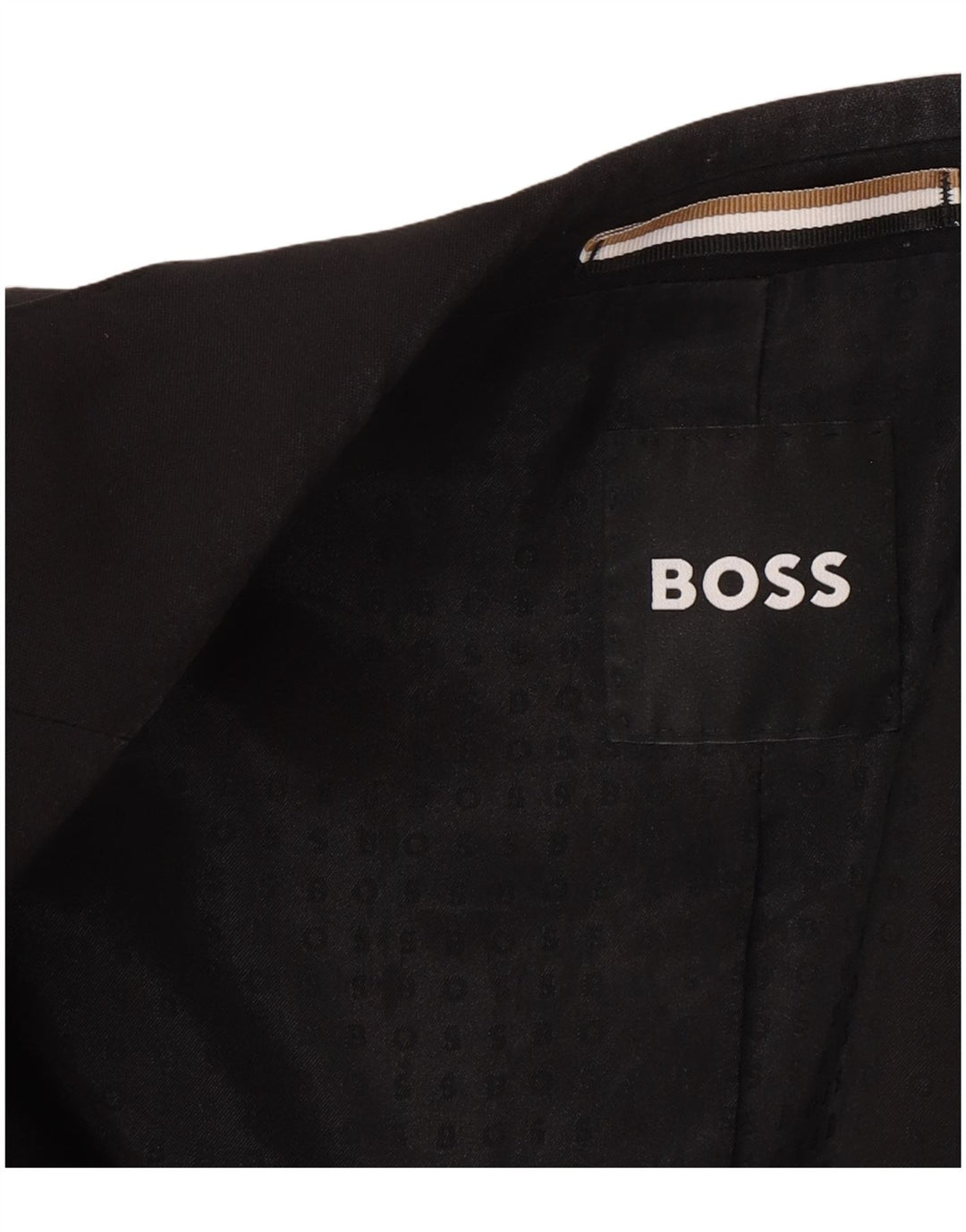 Jaqueta Blazer Masculina Hugo Boss com 2 Botões EU 56 3XL Lã Preta
