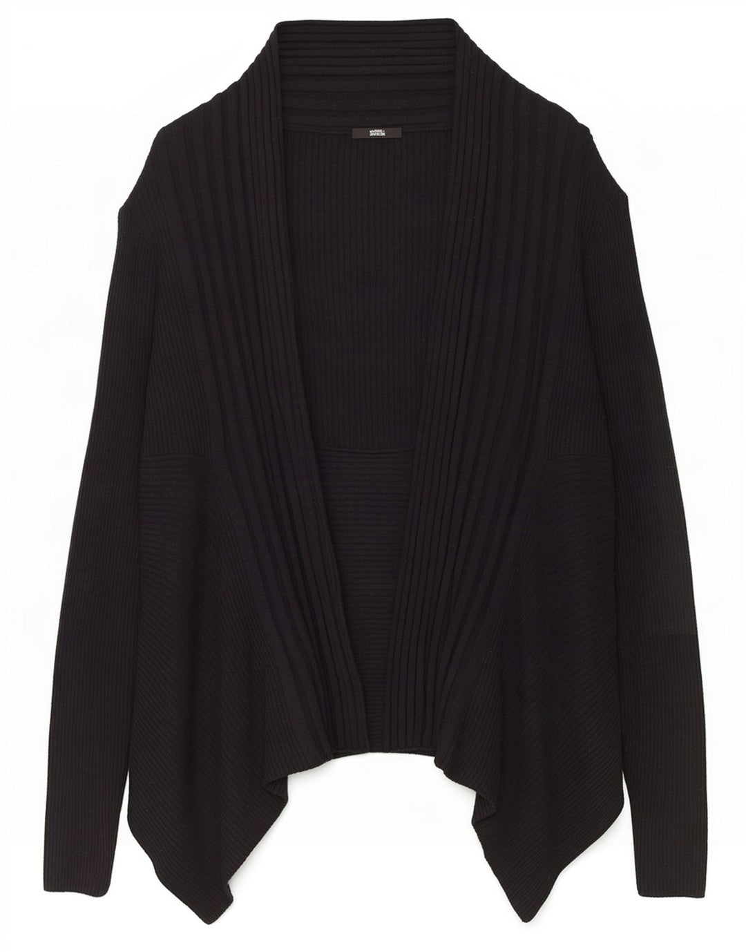 Suéter cardigã assimétrico feminino Marks & Spencer Reino Unido 16 grande preto