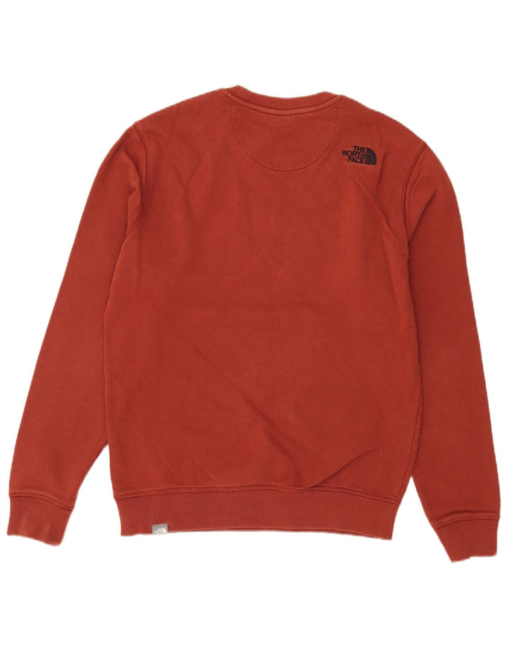 Moletom gráfico masculino The North Face, moletom médio, algodão Borgonha