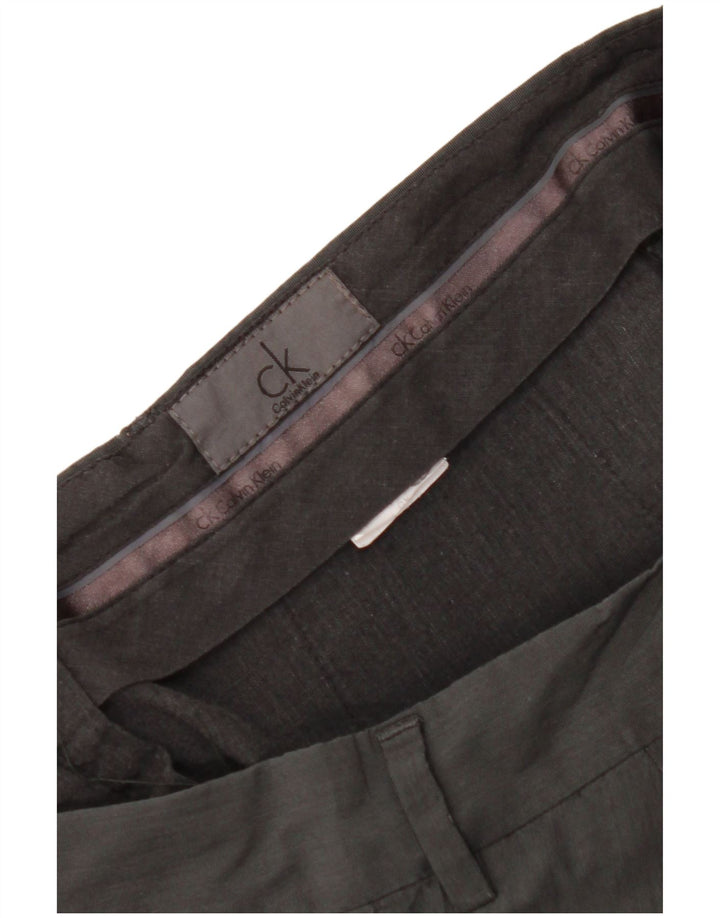 CALVIN KLEIN Calça Chino Masculina Slim W32 L28 Cinza