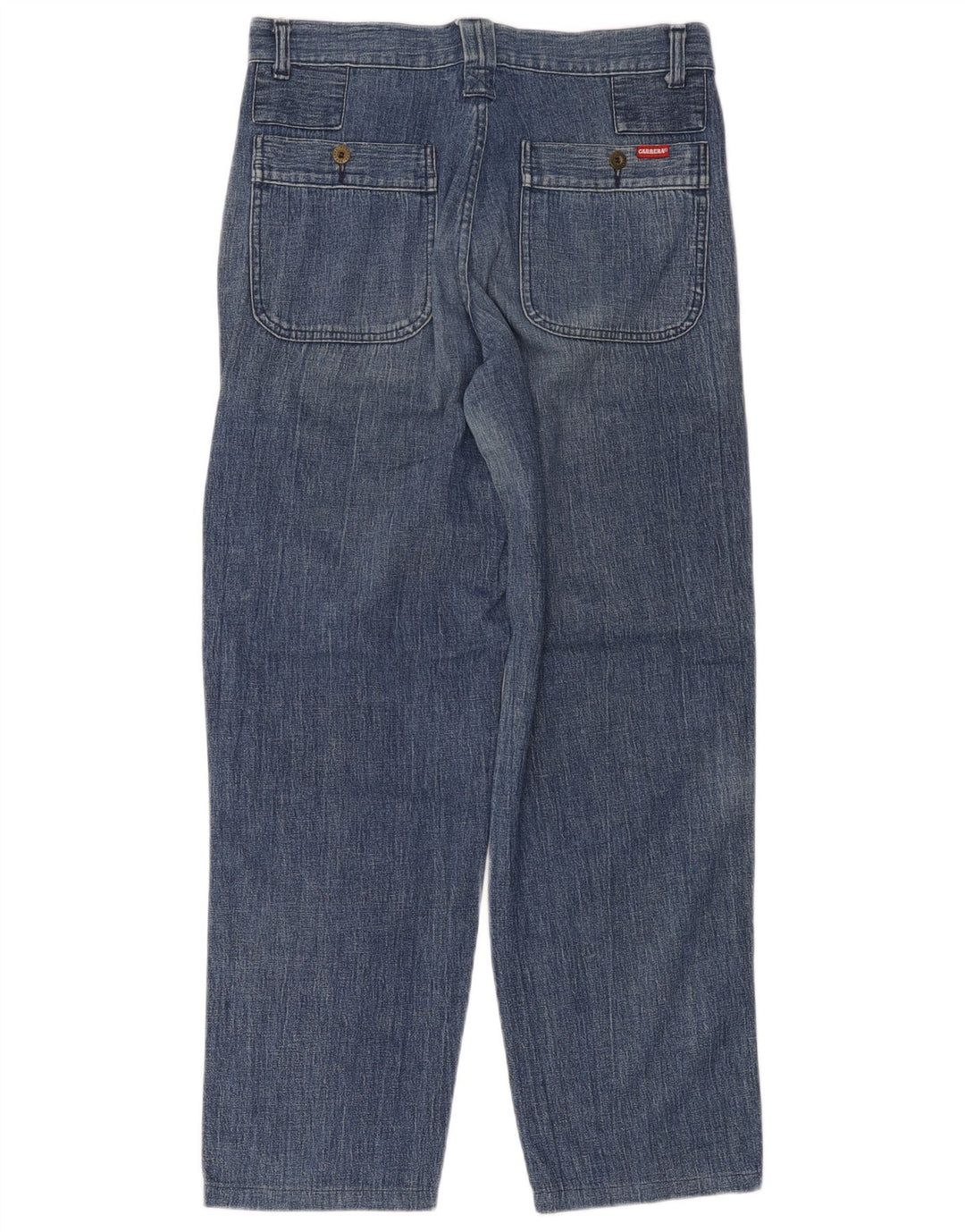 Carrera Mens Straight Jeans W34 L30 Azul Algodão