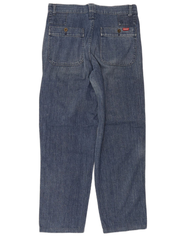 Carrera Mens Straight Jeans W34 L30 Azul Algodão
