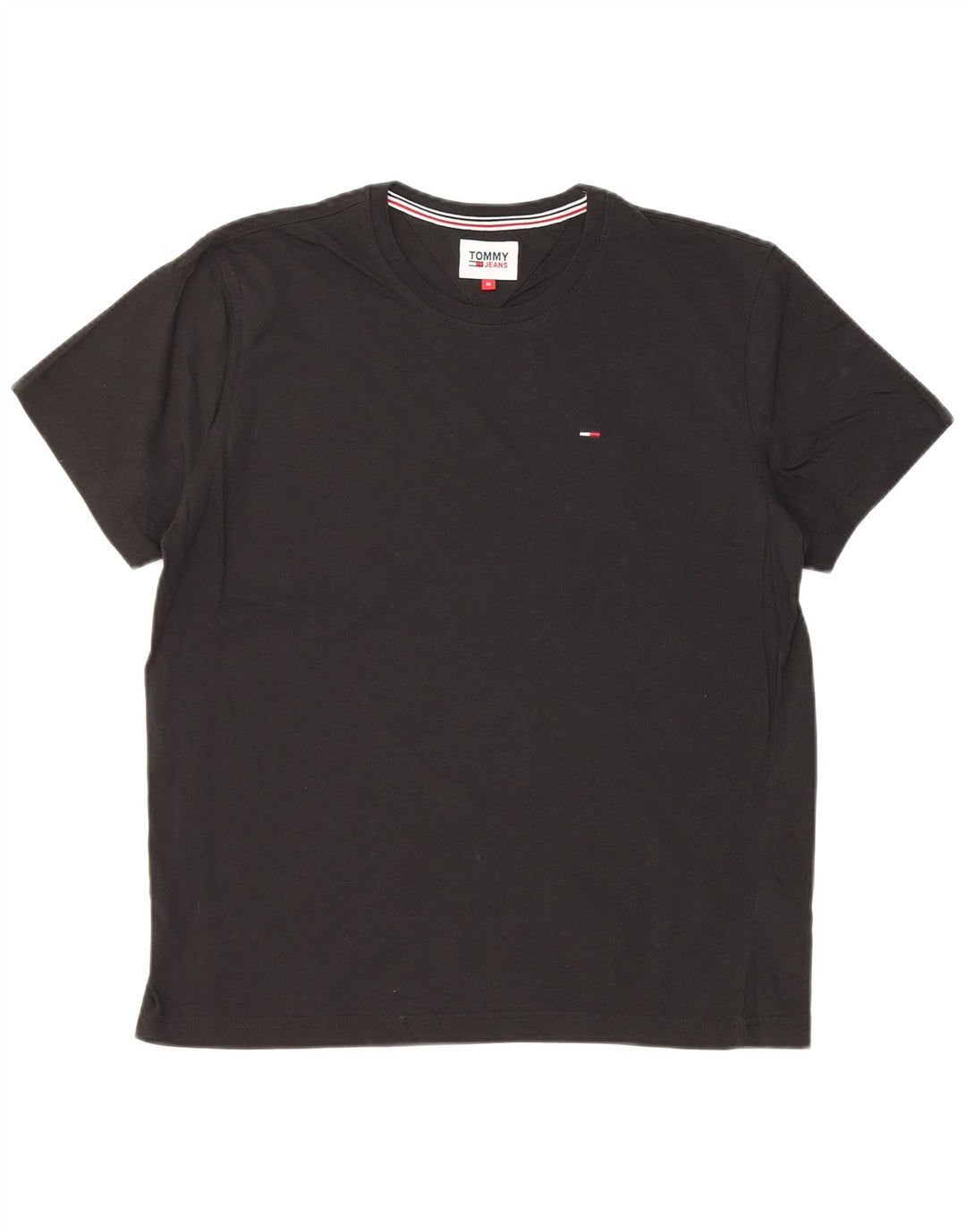 Camiseta masculina Tommy Hilfiger Top médio algodão preto