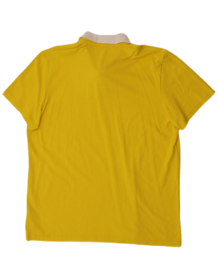 Camisa polo masculina Adidas 2XL algodão amarelo
