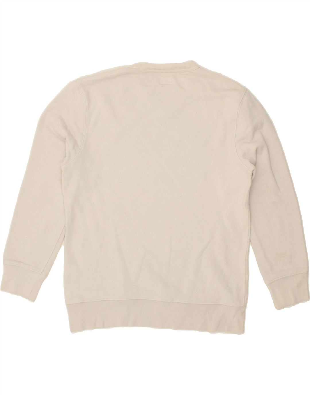 LEVI'S Womens Graphic Sweatshirt Jumper UK 14 Medium White Cotton Vintage Levi's and Second-Hand Levi's from Messina Hembry 
