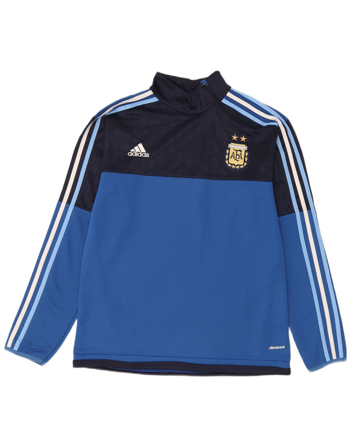 Adidas masculino climacool gráfico pulôver moletom grande bloco colorido azul