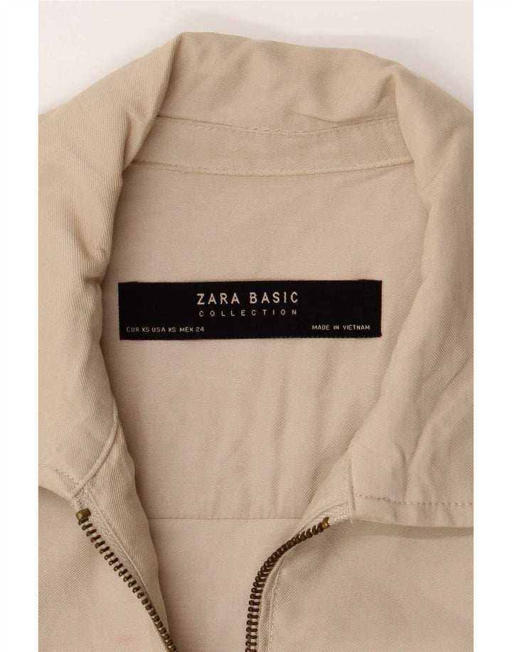 Jaqueta Zara Mulher UK 6 XS Bege