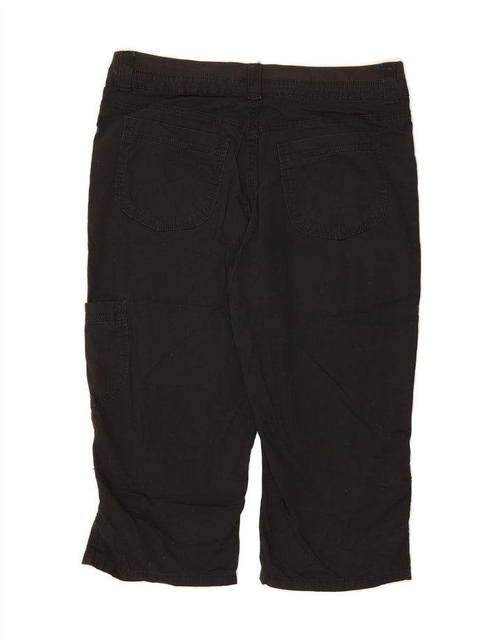 LEE Womens Cargo Capri Trousers US 14 XL W36 L20  Black Cotton Vintage Lee and Second-Hand Lee from Messina Hembry 
