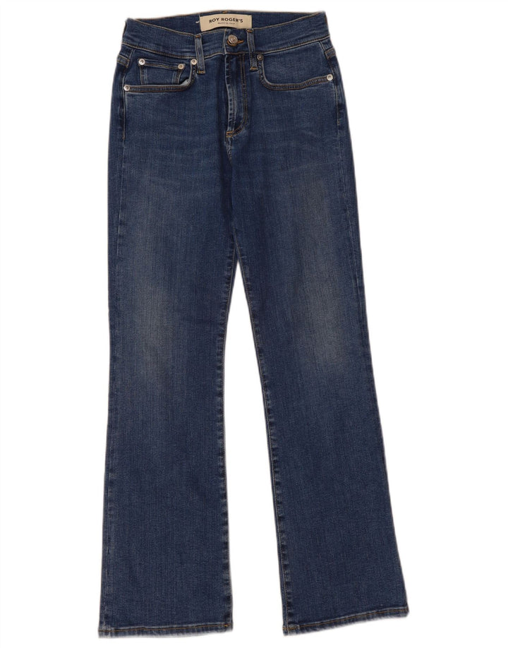 Calça jeans feminina Roy Rogers Bootcut W26 L27 algodão azul