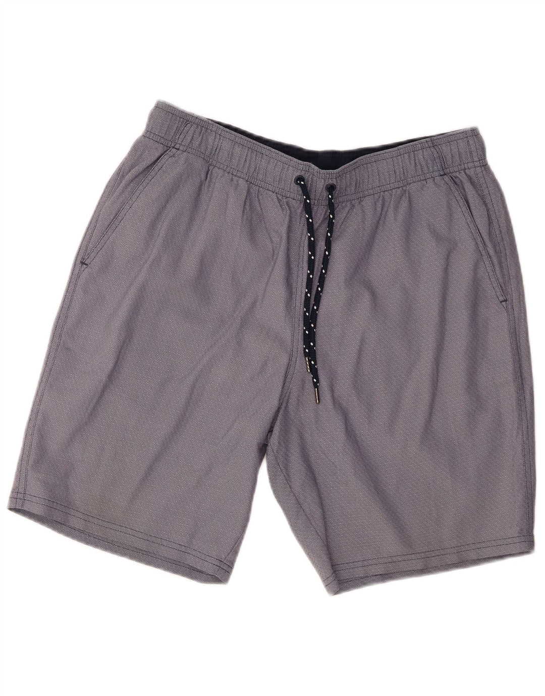 Shorts esportivos masculinos Marks & Spencer médio algodão geométrico azul marinho