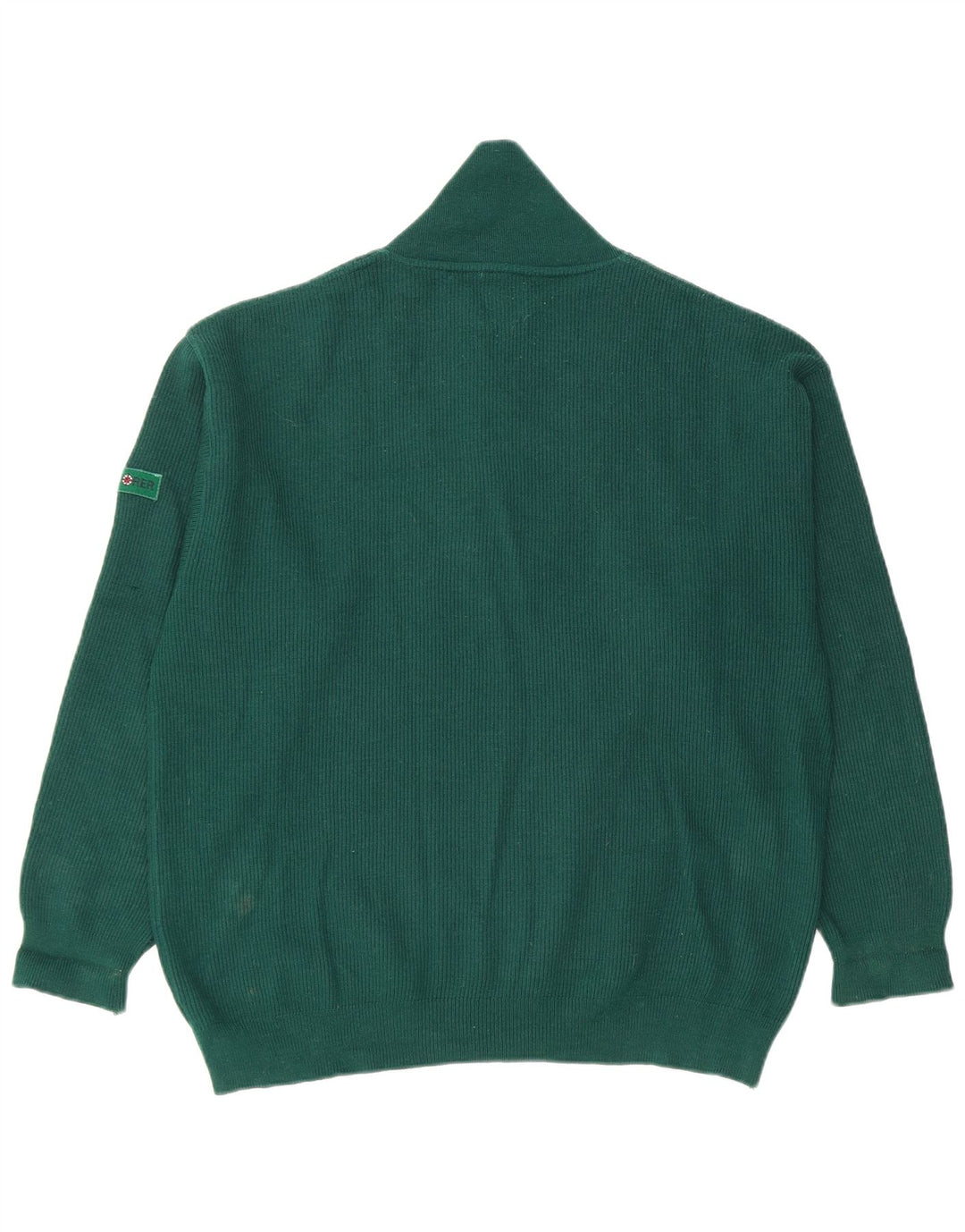 Suéter masculino Explorer com gola xale e lã verde XL