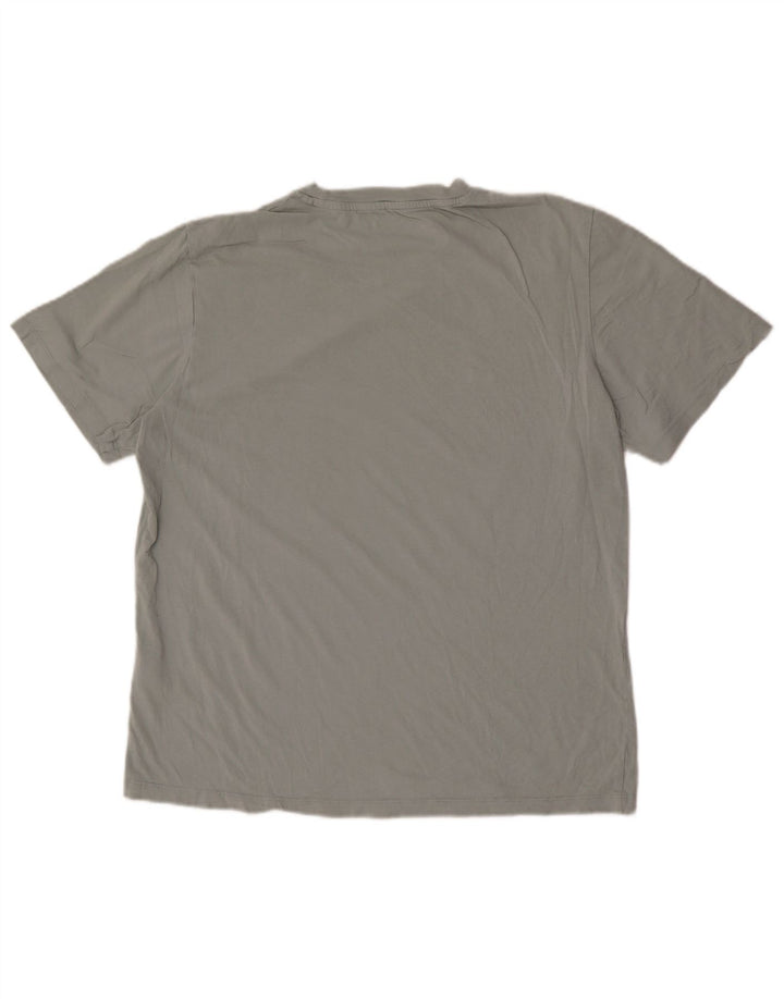 Camiseta gráfica masculina Jack & Jones Top algodão verde médio