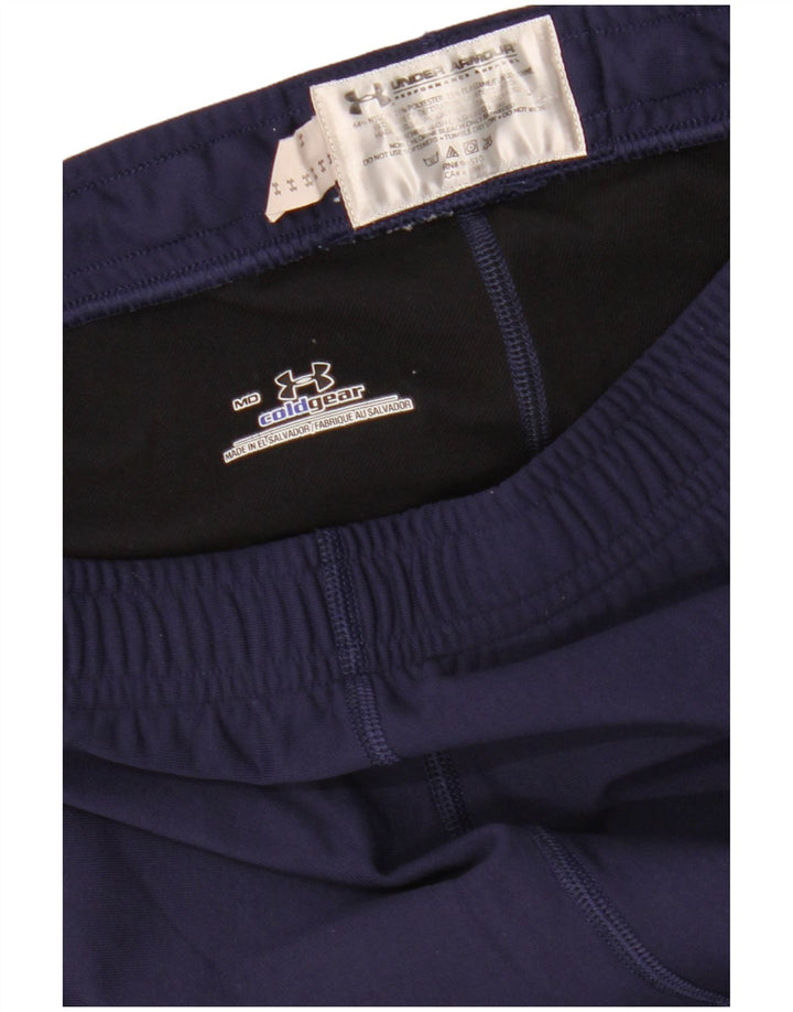 Leggings femininos UNDER ARMOUR Cold Gear Reino Unido 12 médio azul marinho