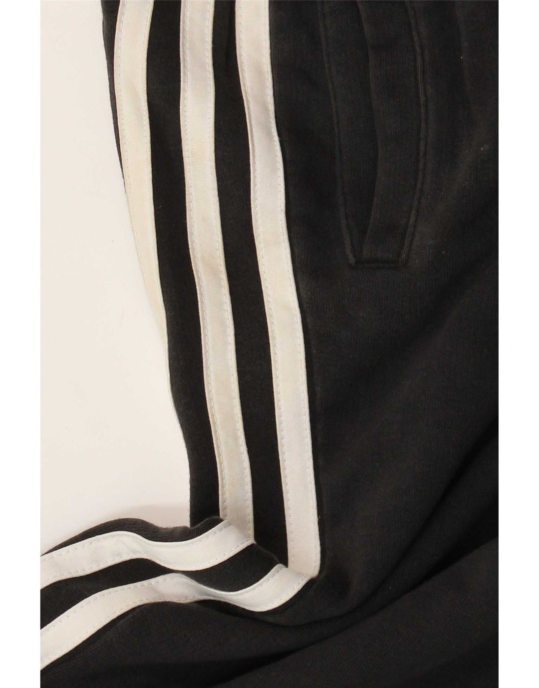 Adidas Mens Treino Calças Joggers Pequeno Algodão Preto