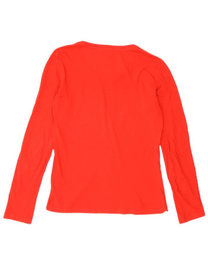 Top gráfico feminino Guess manga comprida UK 6 XS vermelho