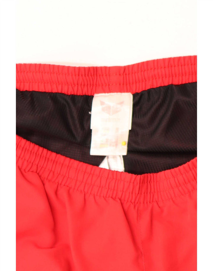 Calça de treino masculina Erima grande poliéster vermelho