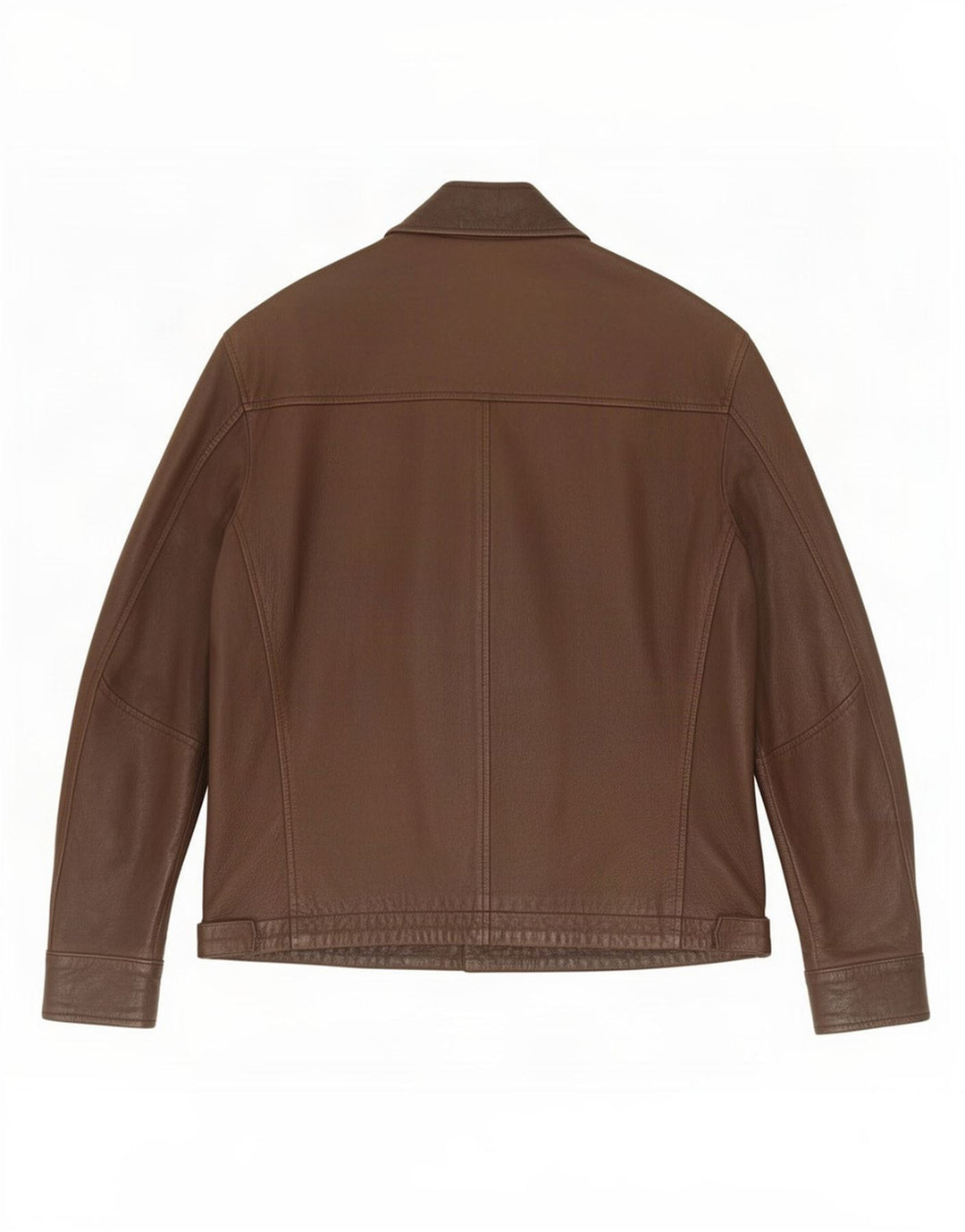 Jaqueta de couro masculina Dallas IT 50 grande marrom