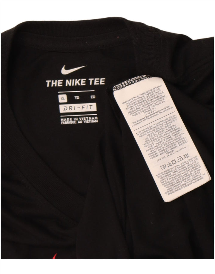 Camiseta Nike Masculina Dri Fit Graphic Top XL Preto Poliéster