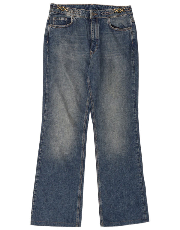 Jeans feminino Massimo Dutti cintura alta bootcut EU 40 médio W30 L31 azul