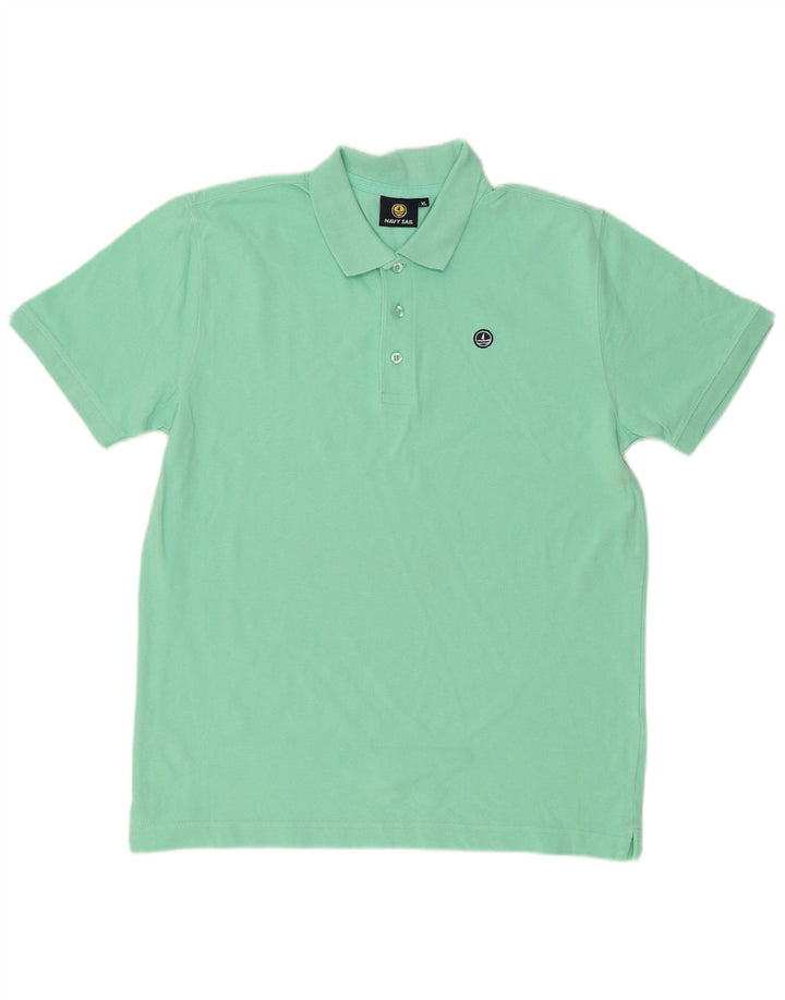 Camisa polo masculina VINTAGE XL turquesa